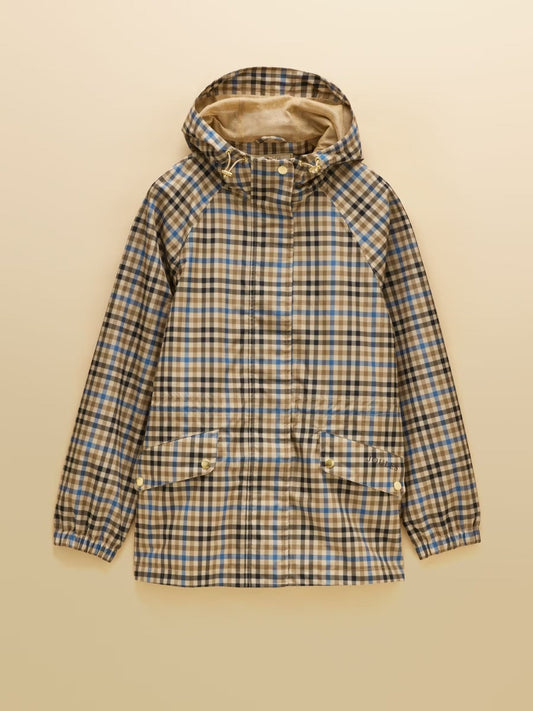 Young Ideas & Henmores -Everdry Waterproof Raincoat -Tan Check -8