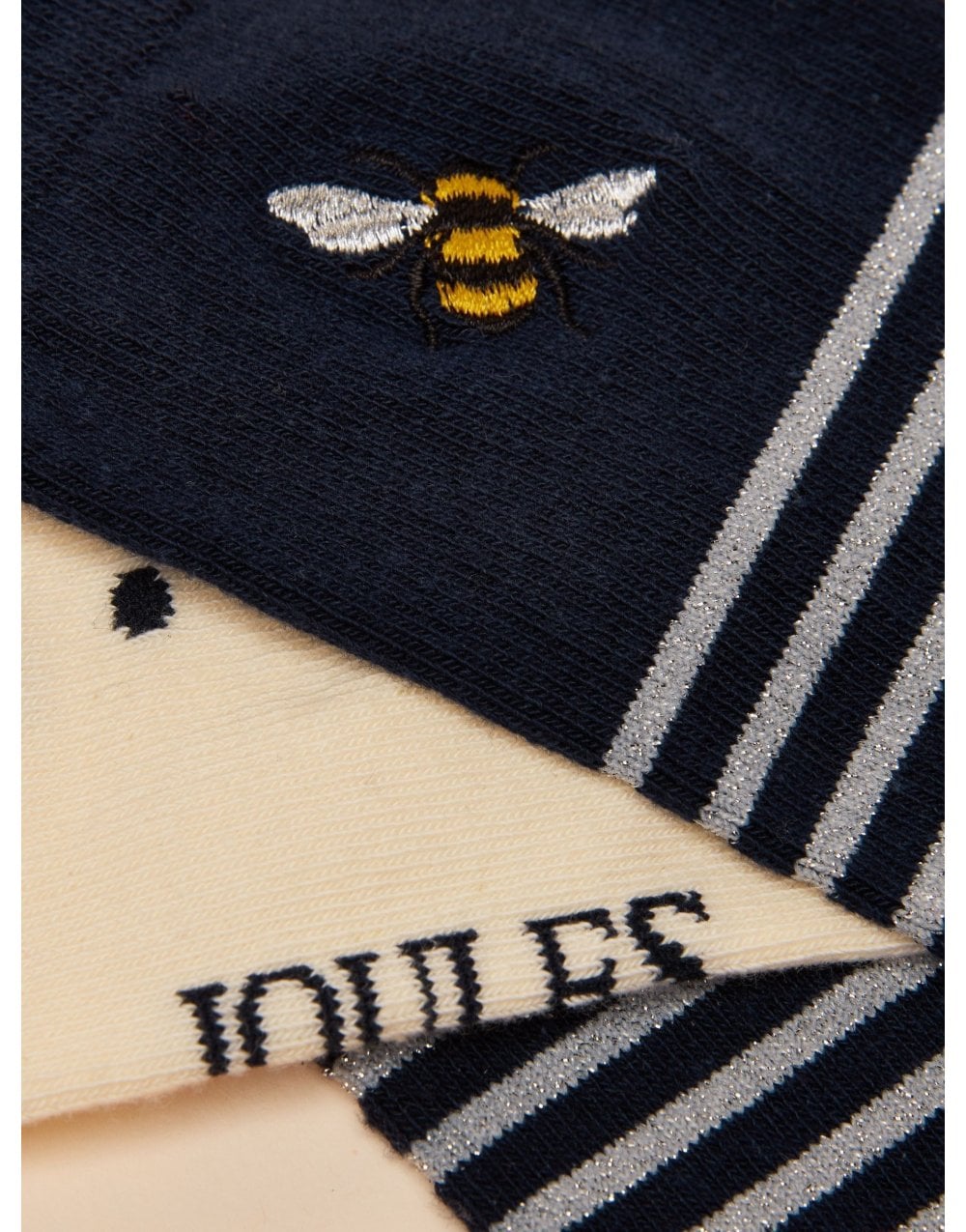 Young Ideas/Henmores - Everyday 2 Pack Socks - Blue/Ecru - OS