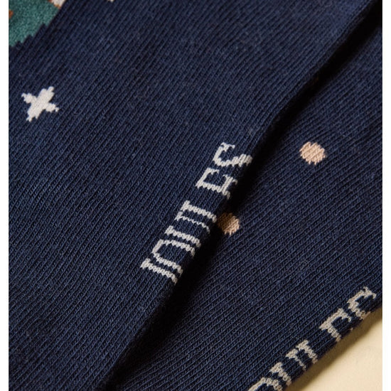 Young Ideas/Henmores - Everyday 2 Pack Socks - Blue/Ecru - OS