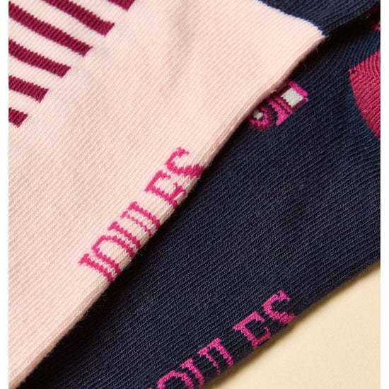 Young Ideas/Henmores - Everyday 2 Pack Socks - Blue/Ecru - OS