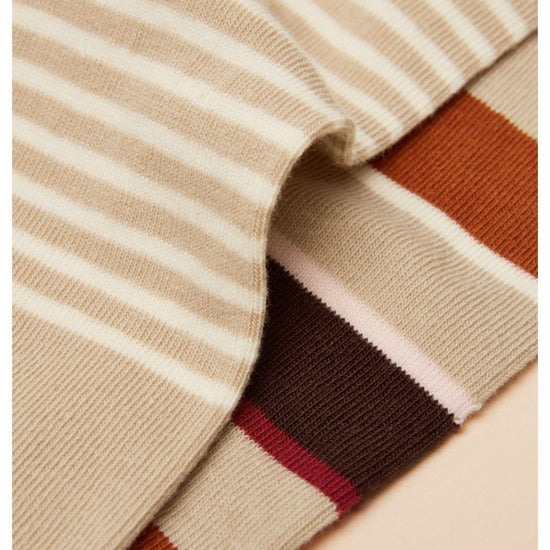 Young Ideas/Henmores - Everyday 2 Pack Socks - Blue/Ecru - OS