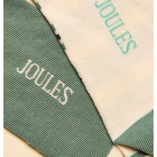 Young Ideas/Henmores - Everyday 2 Pack Socks - Blue/Ecru - OS