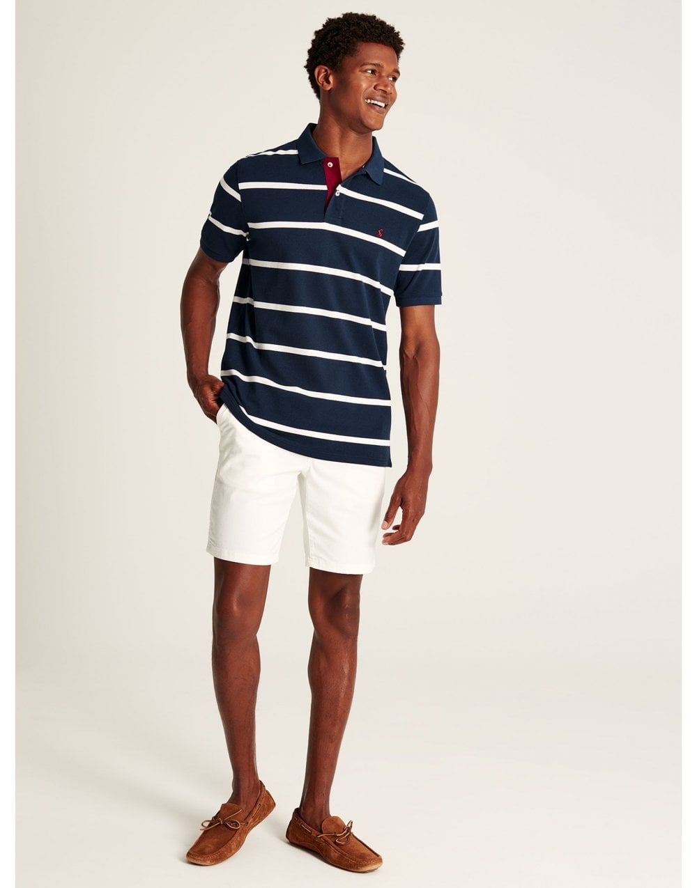 Young Ideas/Henmores - Filbert Polo Shirt - Navy/Burgundy - M