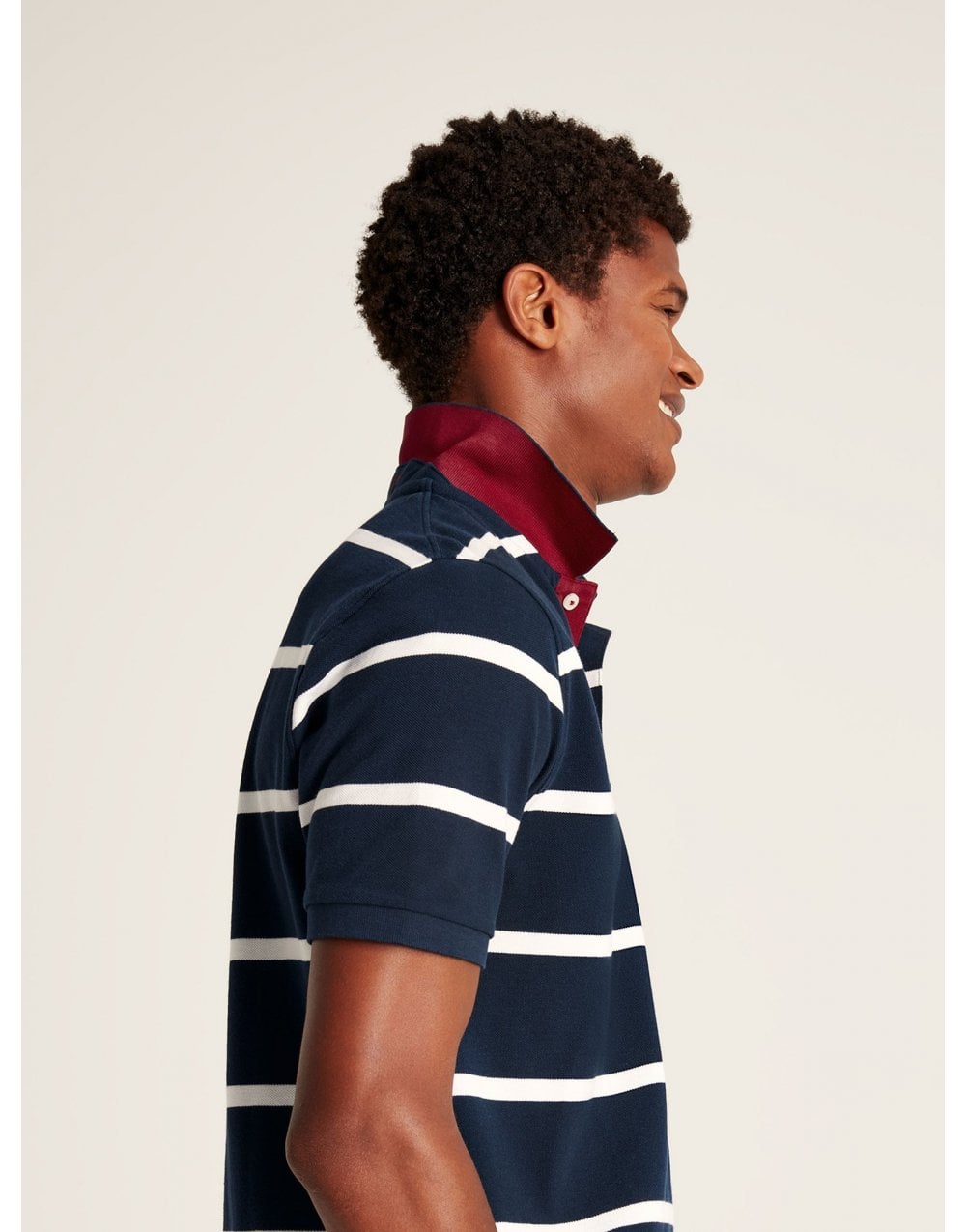 Young Ideas/Henmores - Filbert Polo Shirt - Navy/Burgundy - M