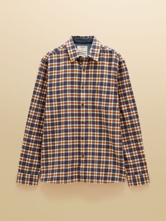 Young Ideas & Henmores -Flannel HW Check Classic Fit -Navy -M