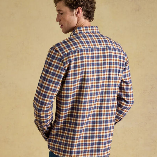 Young Ideas & Henmores -Flannel HW Check Classic Fit -Navy -M