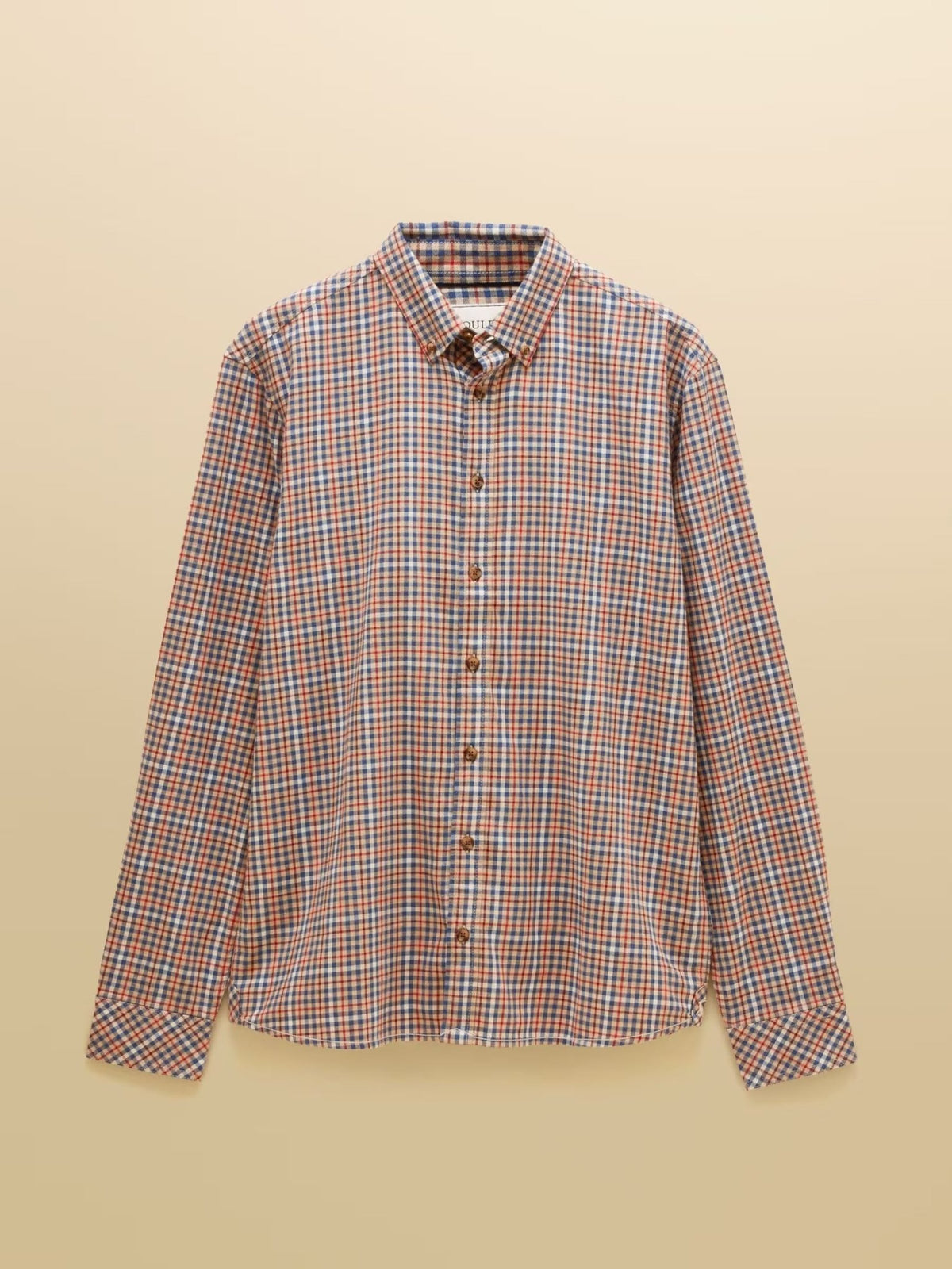 Young Ideas & Henmores -Flannel LW Check Classic Fit -Oatmeal -M
