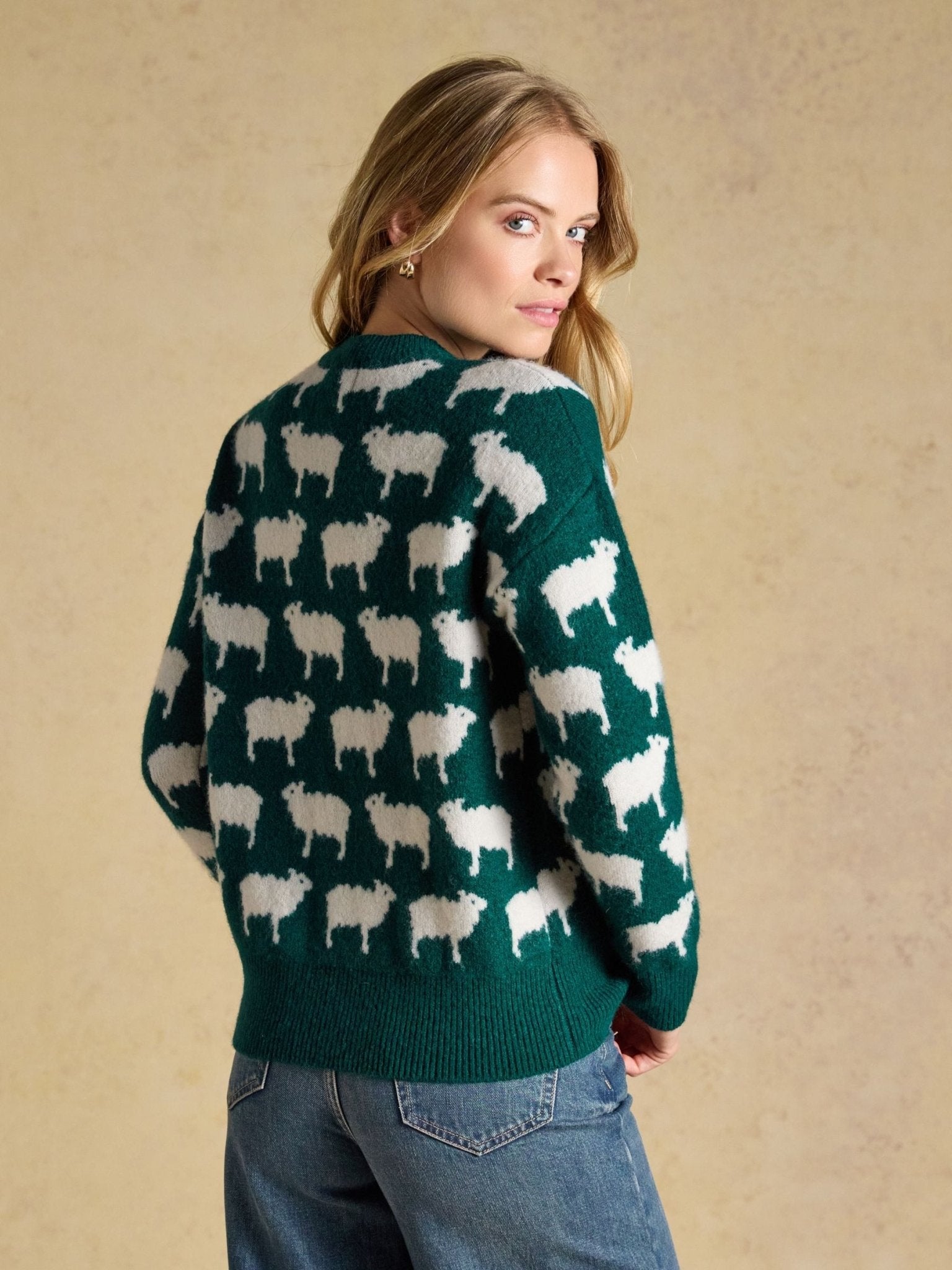 Young Ideas & Henmores -Flock Knit -Green -L