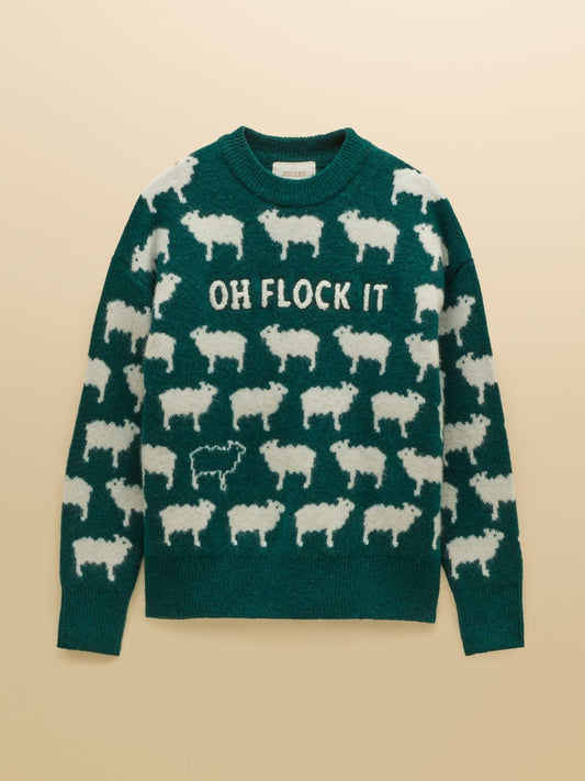Young Ideas & Henmores -Flock Knit -Green -L
