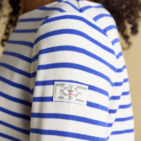 Young Ideas & Henmores - Harbour Jersey Top - Blue/White Stripe - 8