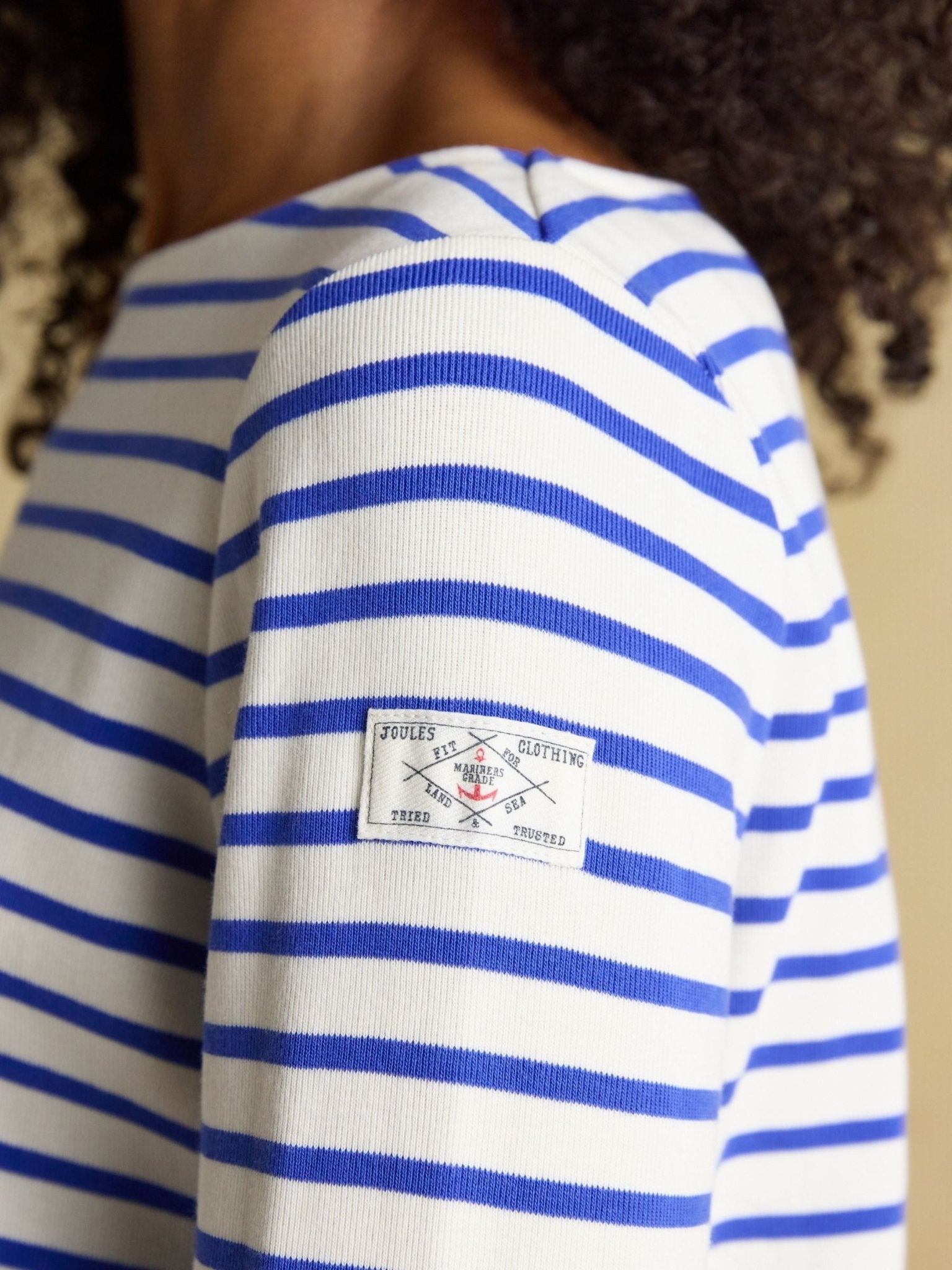 Young Ideas & Henmores - Harbour Jersey Top - Blue/White Stripe - 8
