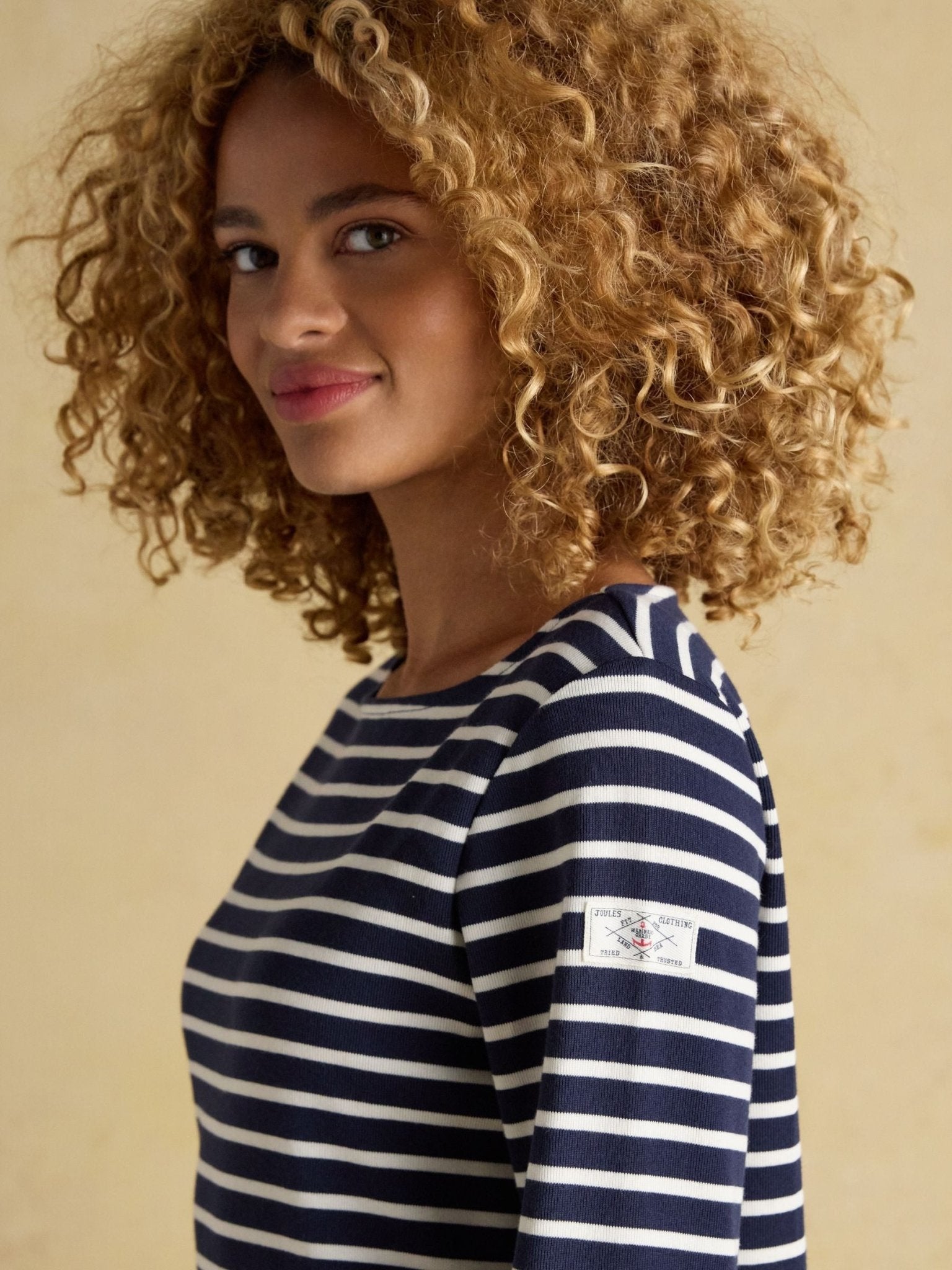 Young Ideas & Henmores - Harbour Jersey Top - Navy/White Stripe - 8