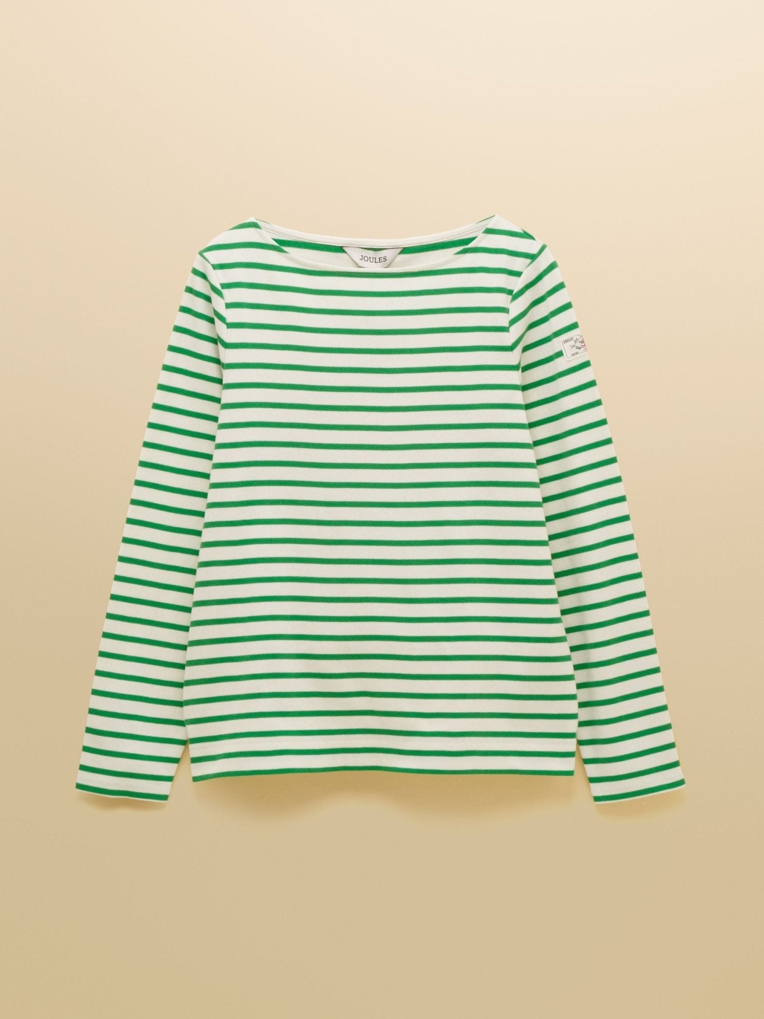 Young Ideas & Henmores - Harbour Jersey Top - Green/White Stripe - 8