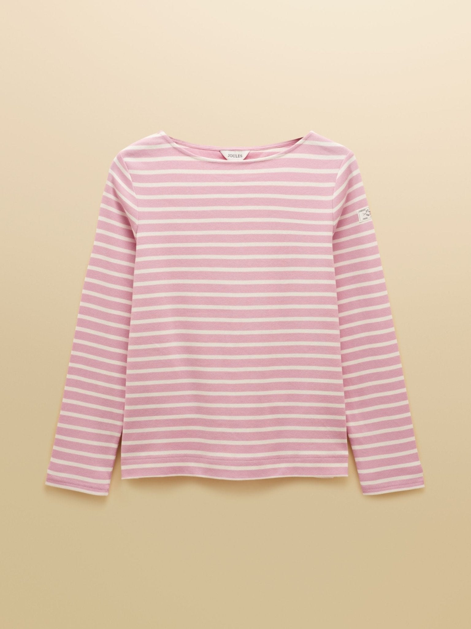 Young Ideas & Henmores - Harbour Jersey Top - Pink/White Stripe - 8