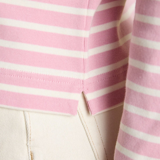 Young Ideas & Henmores - Harbour Jersey Top - Green/White Stripe - 8