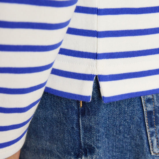 Young Ideas & Henmores - Harbour Jersey Top - Blue/White Stripe - 8