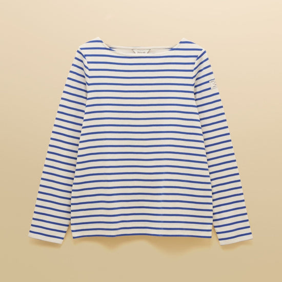 Young Ideas & Henmores - Harbour Jersey Top - Blue/White Stripe - 8