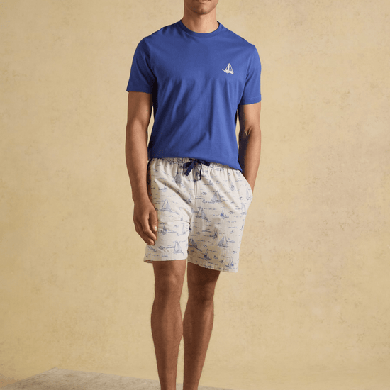 Young Ideas & Henmores - Harford Blue Sail PJ Set - Blue - M