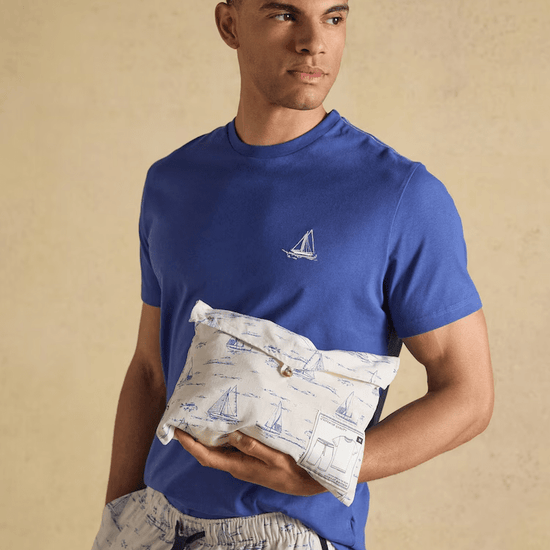 Young Ideas & Henmores - Harford Blue Sail PJ Set - Blue - M
