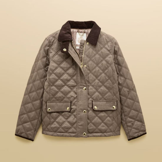 Young Ideas & Henmores -Harrogate Diamond Quilt Jacket -Check -8