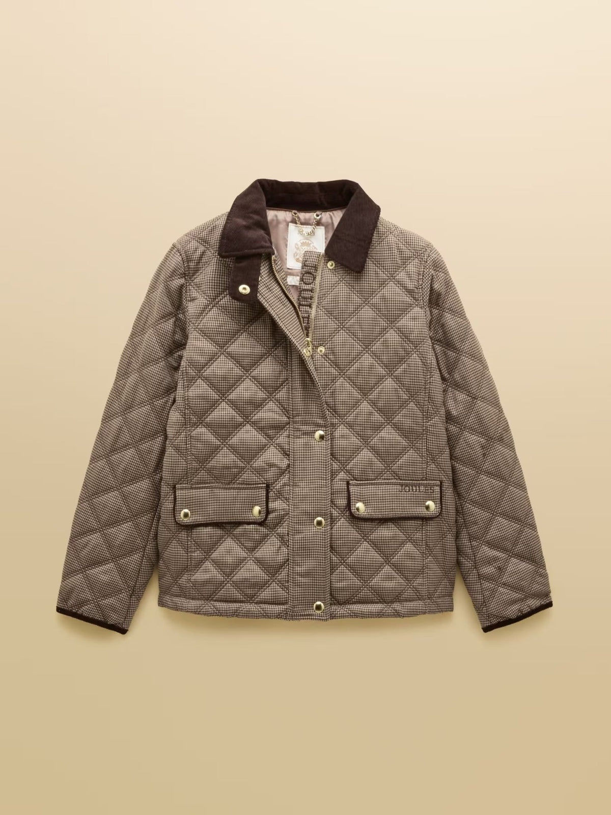 Young Ideas & Henmores -Harrogate Diamond Quilt Jacket -Check -8