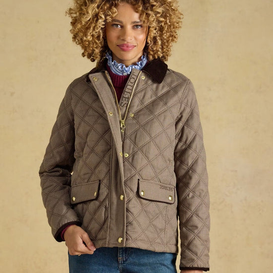 Young Ideas & Henmores -Harrogate Diamond Quilt Jacket -Check -8