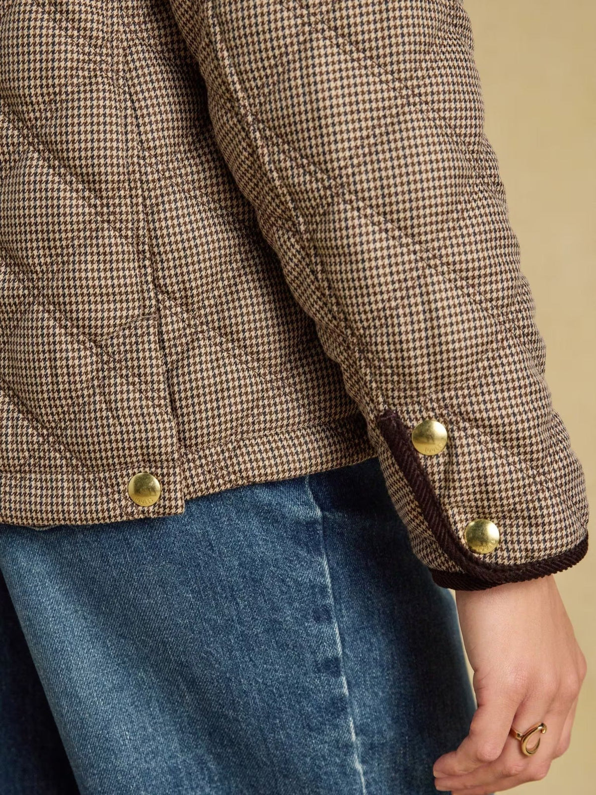 Young Ideas & Henmores -Harrogate Diamond Quilt Jacket -Check -8
