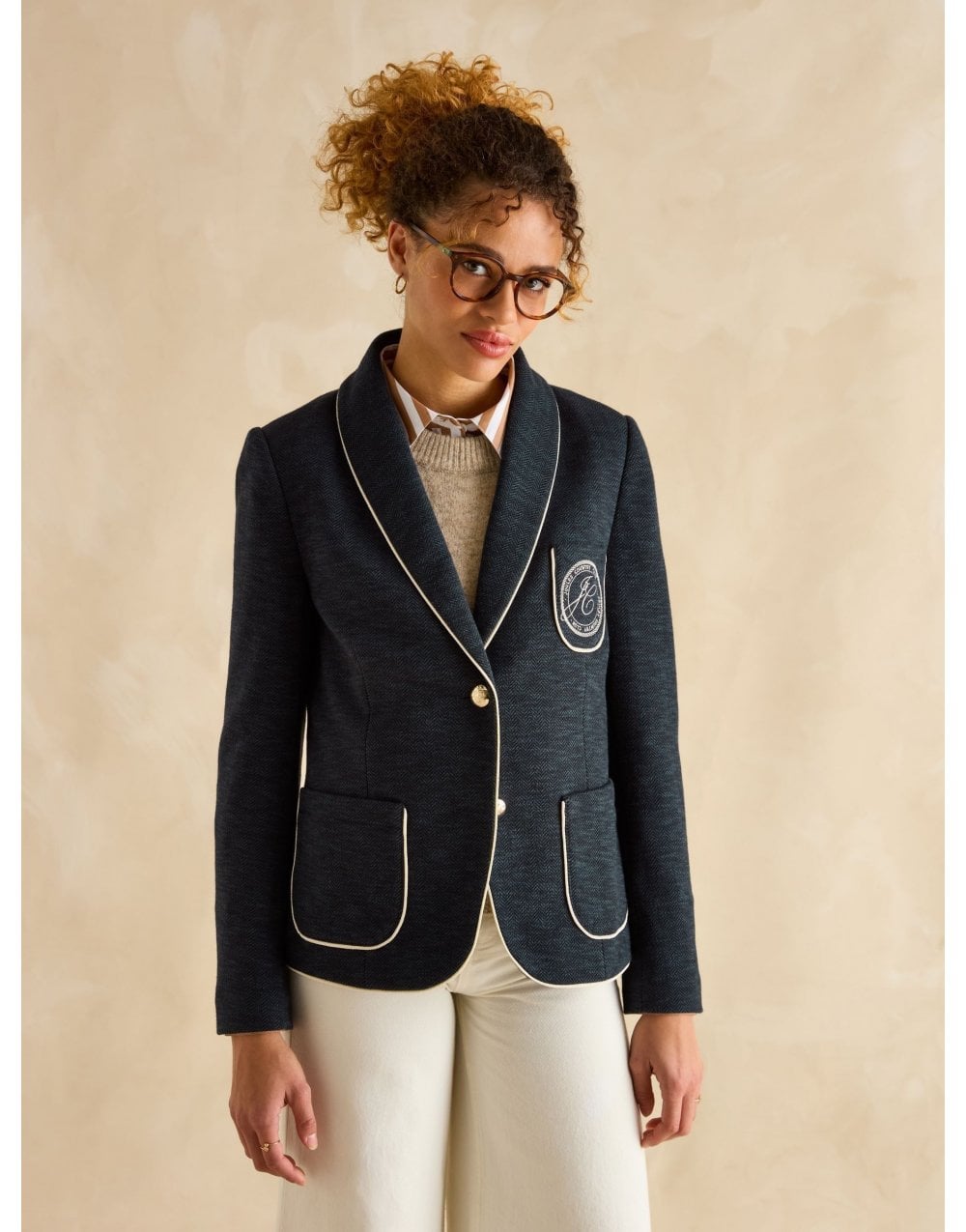 Young Ideas/Henmores - Hartley Piped Blazer - Navy - 8