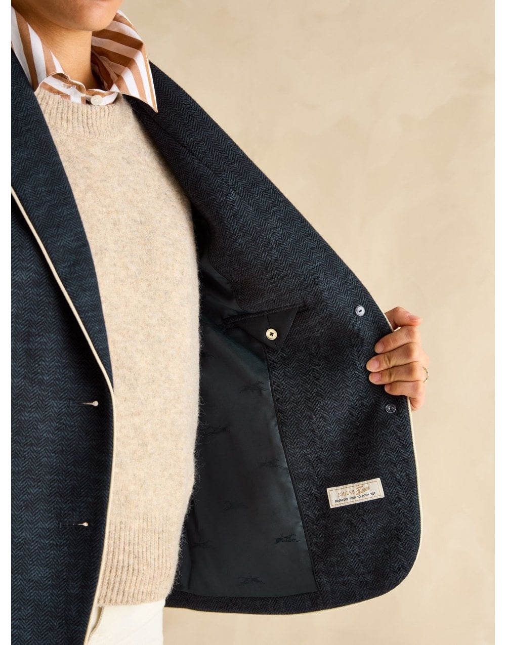 Young Ideas/Henmores - Hartley Piped Blazer - Navy - 8