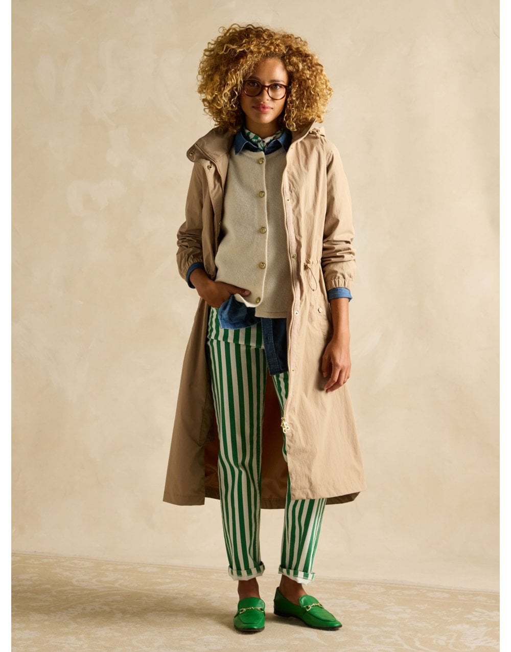 Young Ideas/Henmores - Hensley Showerproof Coat - Tan Brown - 8