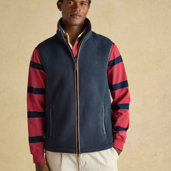 Young Ideas & Henmores - Heritage Fleece Gilet - Navy - M