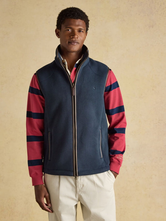 Young Ideas & Henmores - Heritage Fleece Gilet - Navy - M