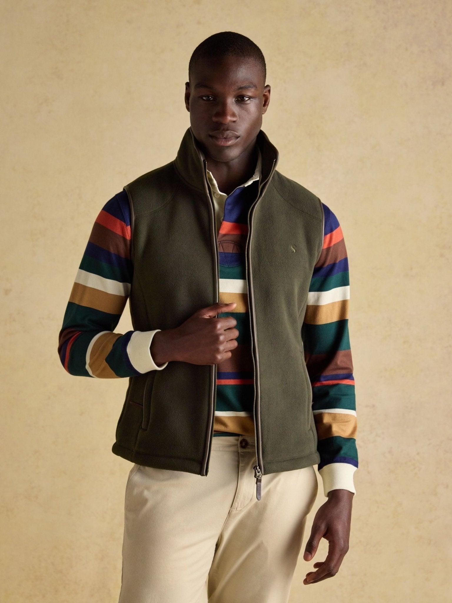 Young Ideas & Henmores - Heritage Fleece Gilet - Green - M