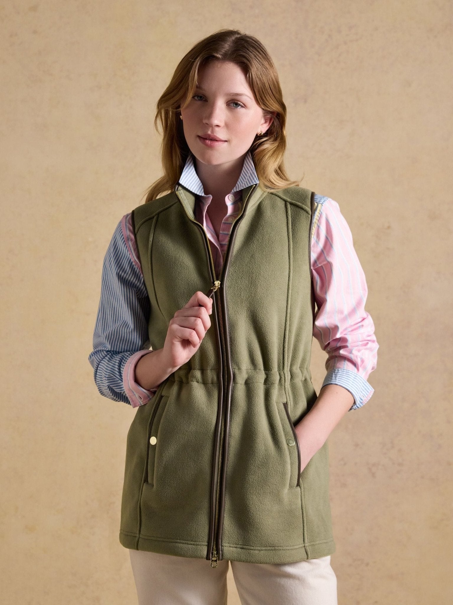 Young Ideas & Henmores - Heritage Longline Gilet - Light Green - 8