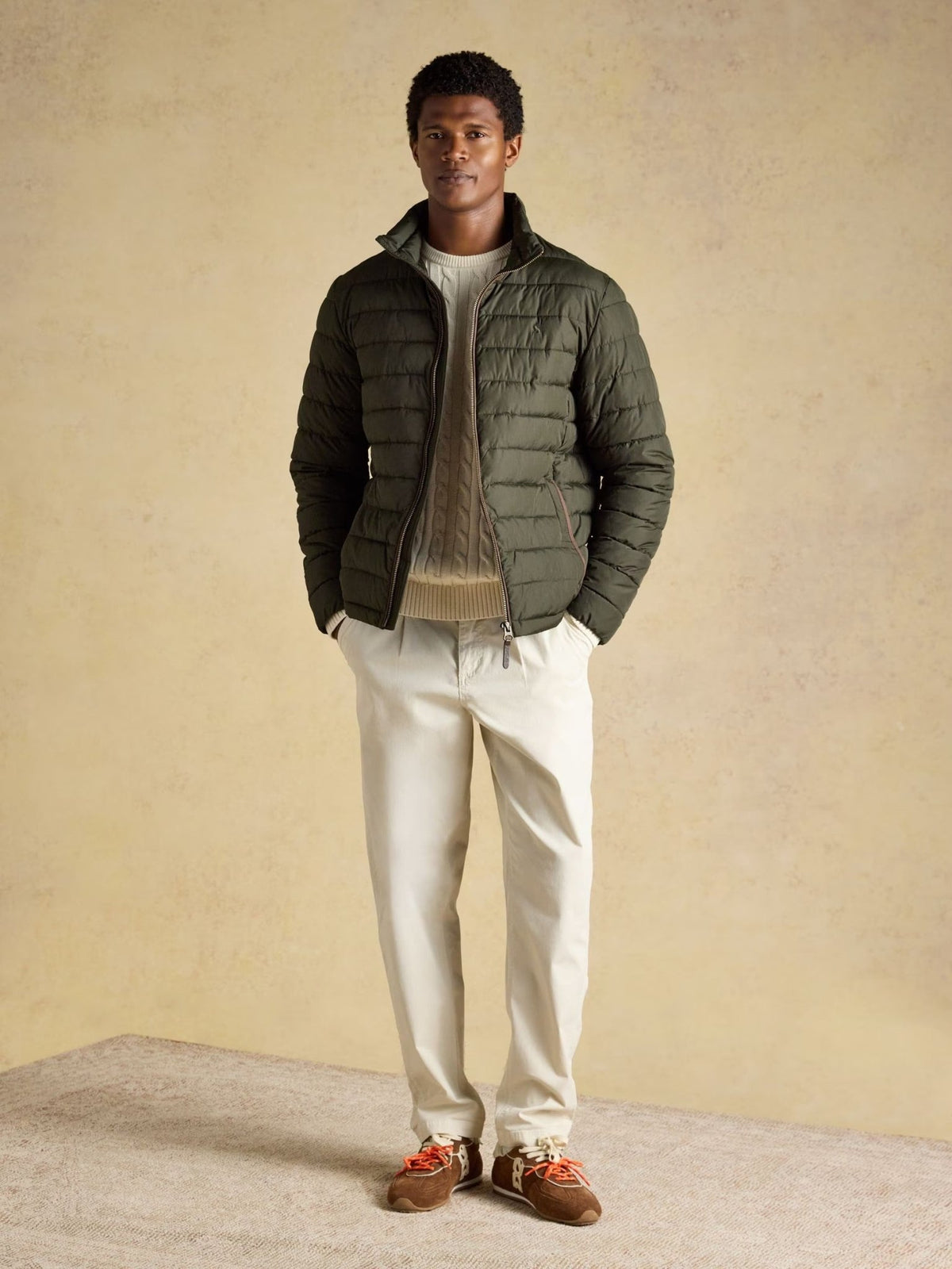 Young Ideas & Henmores -Heritage Padded Coat -Green -M