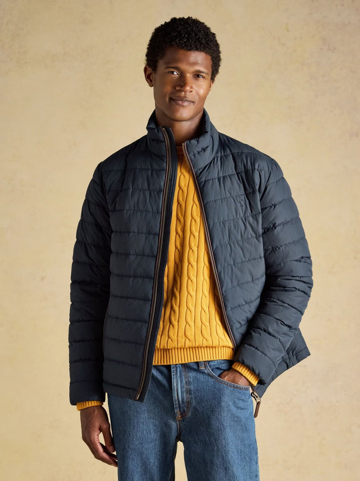 Young Ideas & Henmores -Heritage Padded Coat -Navy -M