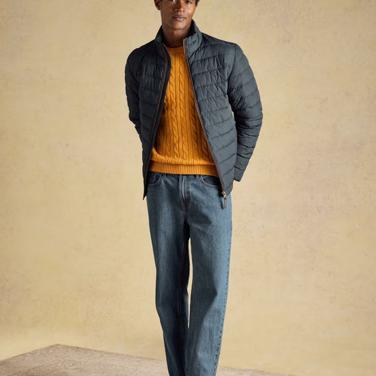 Young Ideas & Henmores -Heritage Padded Coat -Navy -M