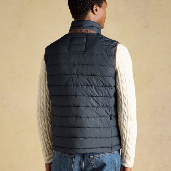 Young Ideas & Henmores -Heritage Padded Gilet -Navy -M