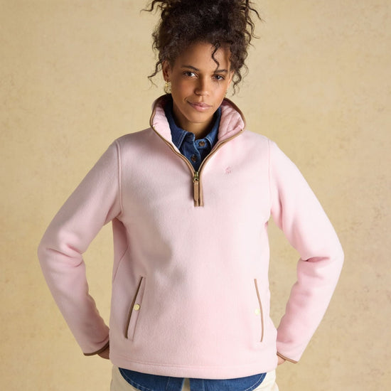 Young Ideas/Henmores - Heritage Quarter Zip - Light Pink - 8