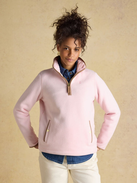 Young Ideas/Henmores - Heritage Quarter Zip - Light Pink - 8