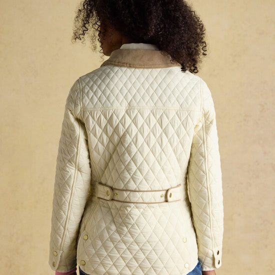 Young Ideas/Henmores - Highclere Diamond Quilted Jacket - Neutral - 8