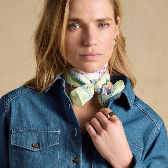 Young Ideas/Henmores - Highgrove Scarf - Palm Print - OS