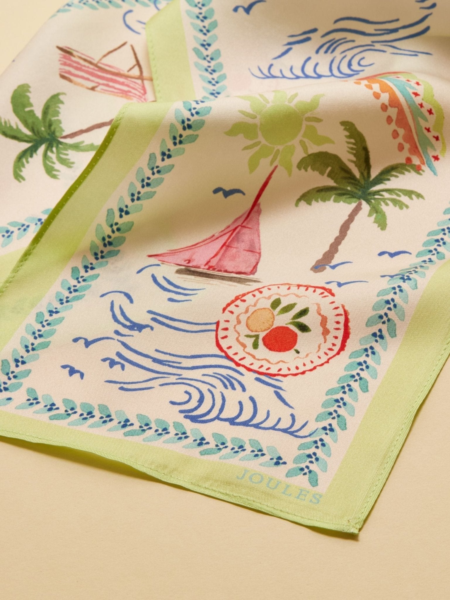 Young Ideas/Henmores - Highgrove Scarf - Palm Print - OS