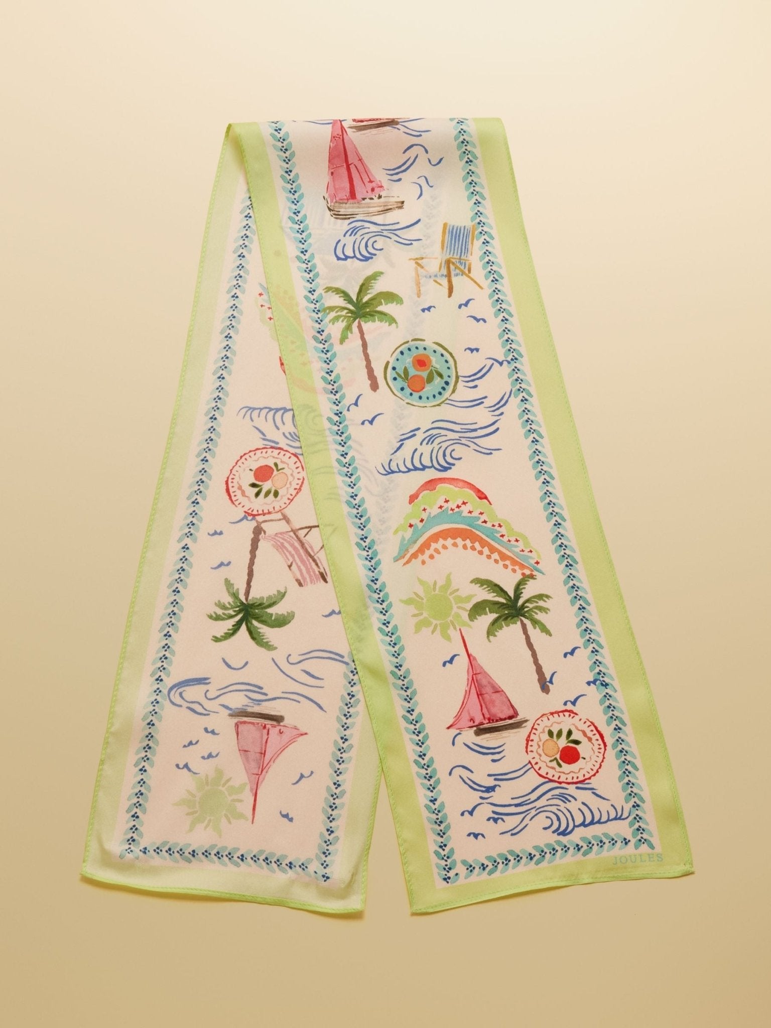 Young Ideas/Henmores - Highgrove Scarf - Palm Print - OS
