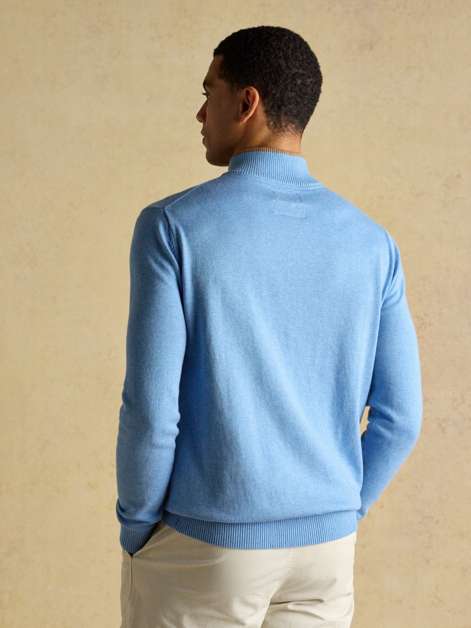 Young Ideas & Henmores - Hillside 1/4 Zip Knit - Pink - M
