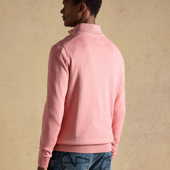 Young Ideas & Henmores - Hillside 1/4 Zip Knit - Pink - M