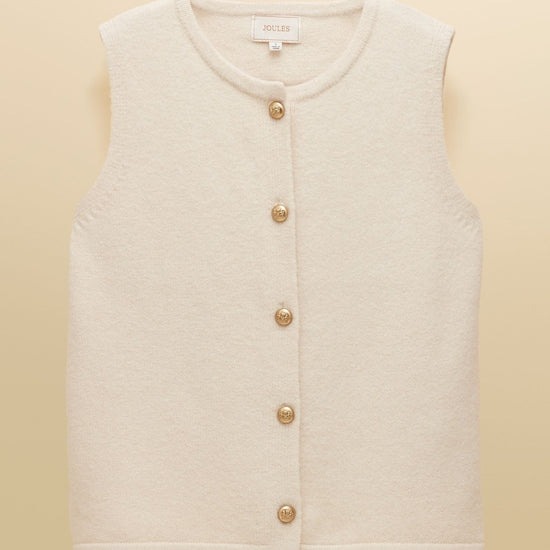 Young Ideas/Henmores - Holly Button Tank - Cream - S