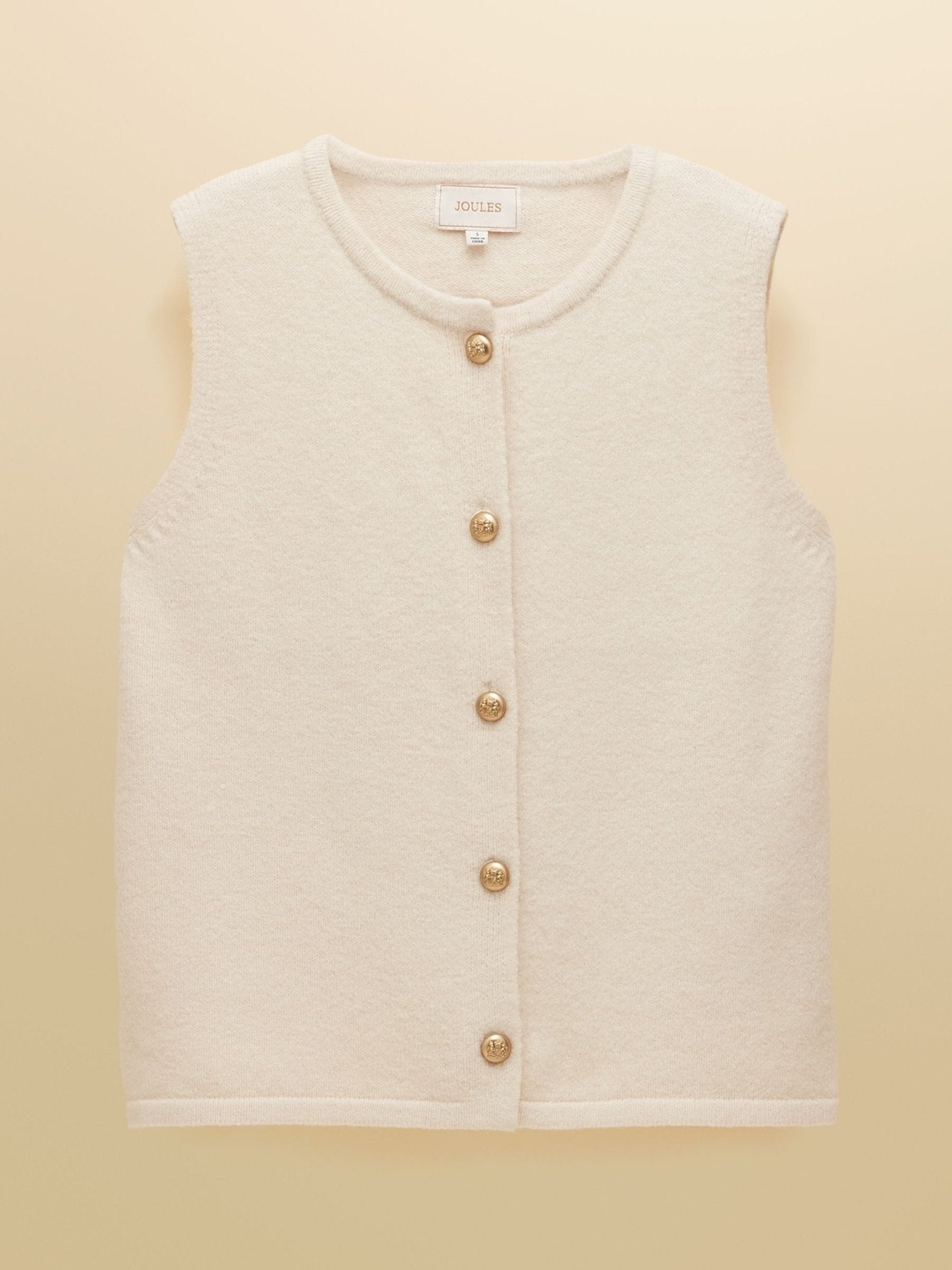 Young Ideas/Henmores - Holly Button Tank - Cream - S
