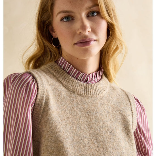 Young Ideas/Henmores - Holly Knitted Sleeveless Vest - Blue - S