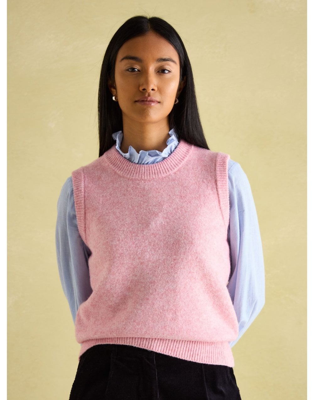 Young Ideas/Henmores - Holly Knitted Sleeveless Vest - Blue - S